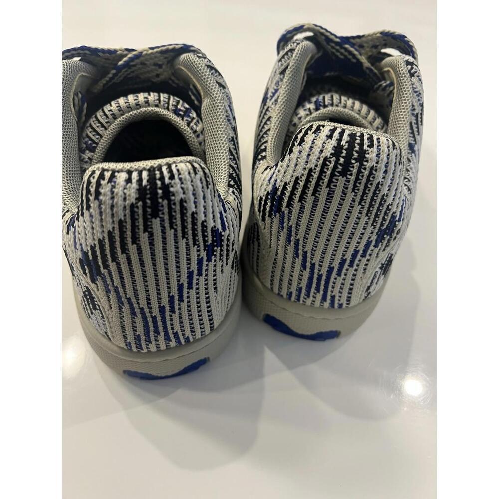 $890 Burberry Knit Box Sneakers Men Lichen Ip Check Size 8 /41 - Picture 12 of 16